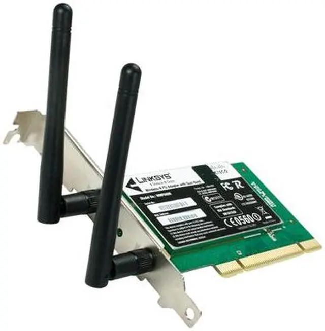 Main image of Linksys WMP600N-RM Wireless Adapter with Dual-Band IEEE 802.11a/b/g, IEEE 802.11n Draft 2.0 PCI