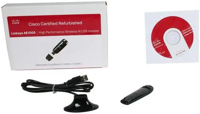 Alt view image 6 of 6 - Linksys AE1000-RM Wireless-N Adapter IEEE 802.11a/b/g/n USB 2.0