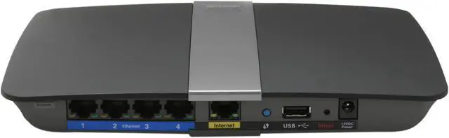Alt view image 4 of 5 - Linksys E4200 Maximum Performance Dual-Band N Router IEEE 802.11a/b/g/n, IEEE 802.3/3u/3ab