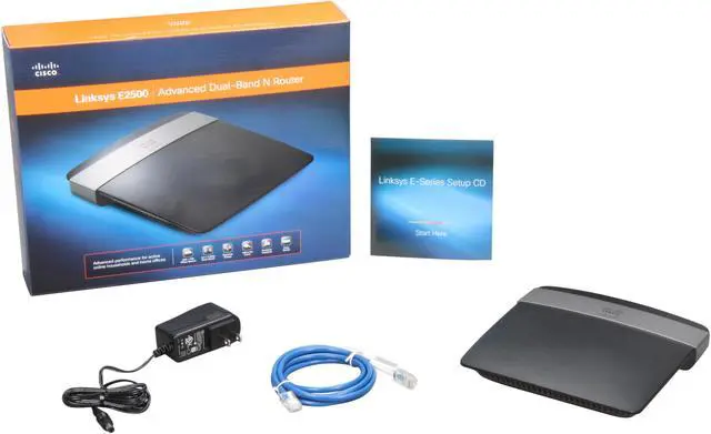 Alt view image 4 of 4 - Linksys E2500 Advanced Dual-Band N600 Wireless Router