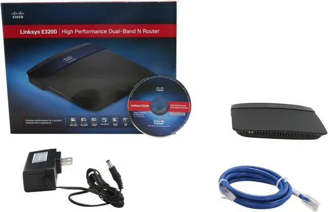 Alt view image 6 of 6 - Linksys E3200 Wireless N High Performance Dual-Band Open Source Router IEEE 802.11a/b/g/n