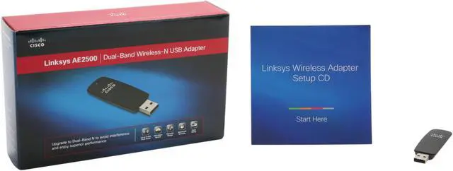 Alt view image 5 of 5 - Linksys AE2500 High Performance Dual-Band Wireless-N Adapter IEEE 802.11a/b/g/n USB 2.0 Up to 300Mbps Wireless Data Rates