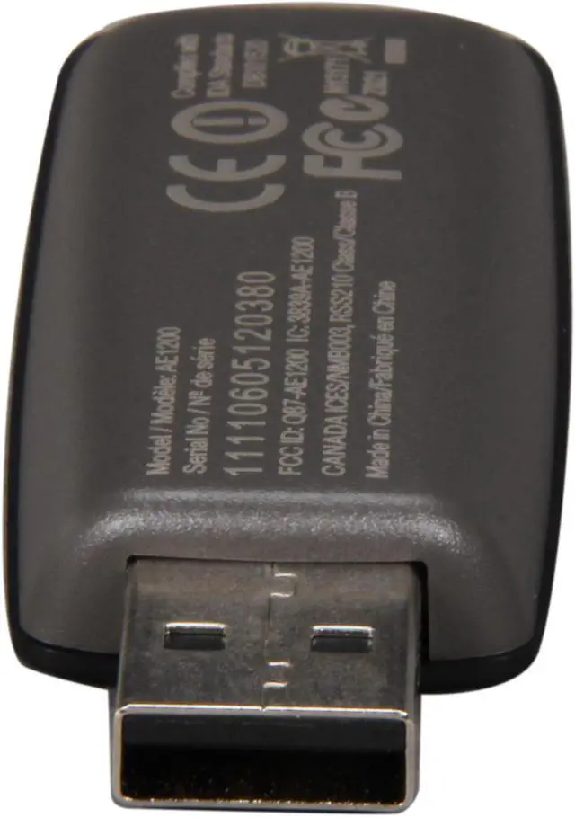 Alt view image 3 of 4 - Linksys AE1200 Wireless-N Adapter IEEE 802.11b/g/n USB 2.0 Up to 300Mbps Wireless Data Rates
