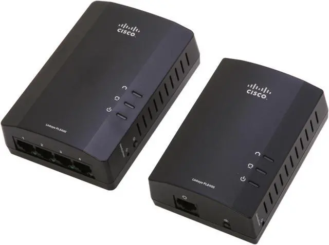 Main image of LINKSYS PLSK400 Powerline AV 4-Port Network Adapter Kit Up to 200Mbps