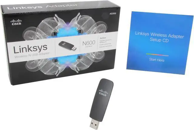 Alt view image 6 of 5 - Linksys AE2500-NP High Performance Dual-Band Wireless-N Adapter IEEE 802.11a/b/g/n USB 2.0 Up to 300Mbps Wireless Data Rates