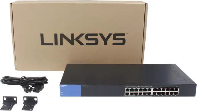Alt view image 6 of 6 - LINKSYS LGS124P 24-Port Business Gigabit PoE+ Switch
