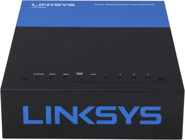 Alt view image 2 of 6 - LINKSYS LRT224 Business Dual WAN Gigabit VPN Router