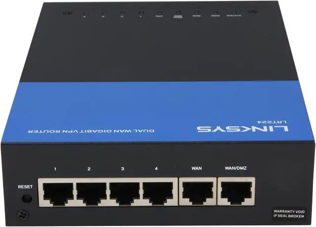 Alt view image 4 of 6 - LINKSYS LRT224 Business Dual WAN Gigabit VPN Router