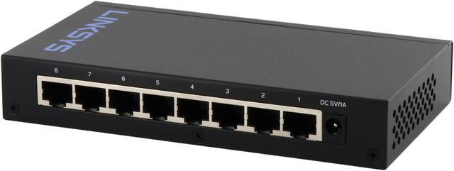 Switch de 8 Puertos Ethernet Gigabit Linksys [SE3008] - Macrocity