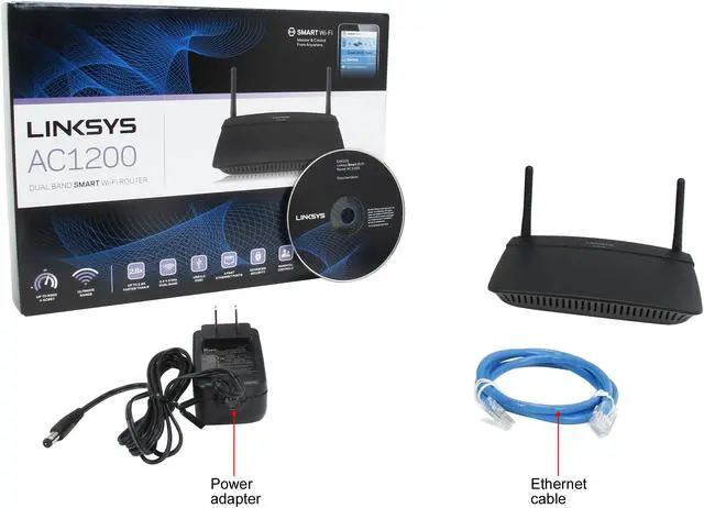 Alt view image 6 of 6 - Linksys EA6100 AC1200 Wi-Fi Wirless Dual-Band+ Router, Smart Wi-Fi App Enabled to Control Your Network from Anywhere