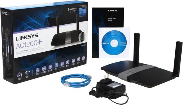 Alt view image 6 of 7 - Linksys EA6350 MU-MIMO AC1200+ Wi-Fi Wirless Dual-Band+ Router, Smart Wi-Fi App Enabled to Control Your Network from Anywhere