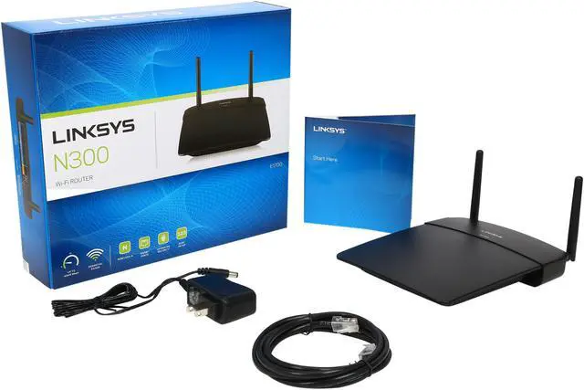 Alt view image 5 of 5 - Linksys N300+ Wireless Router with Gigabit Ports and Flexible Antennas for Optimal Wi-Fi Range and Performance (E1700-FFP)