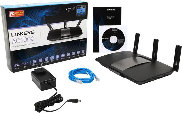 Alt view image 7 of 6 - Linksys AC1900 Dual Band SMART Wi-Fi Gigabit Router (EA6900)
