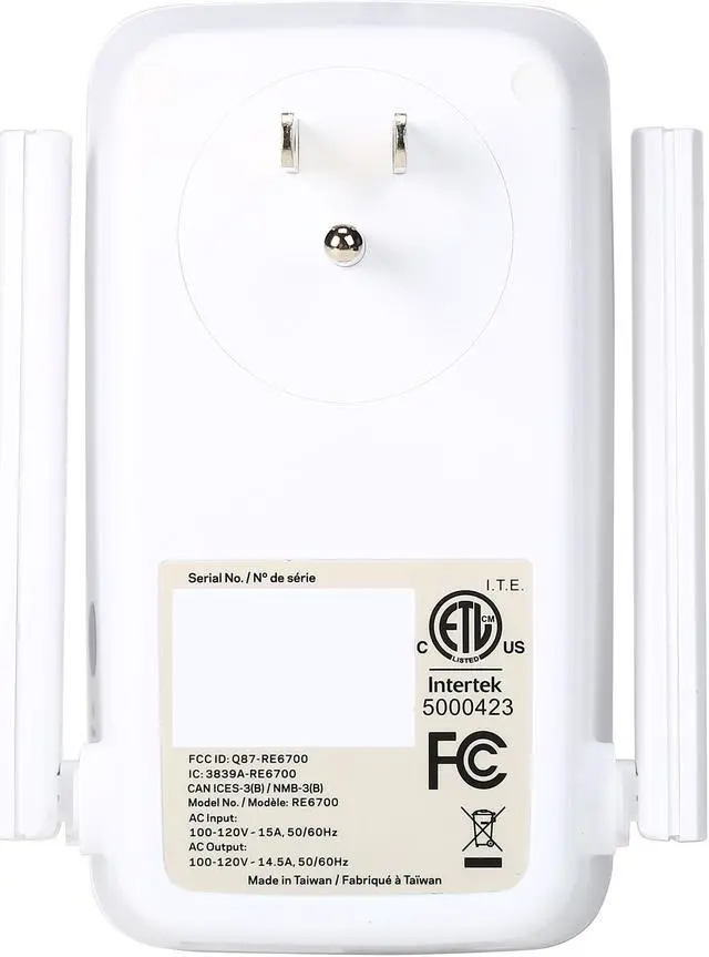 Alt view image 4 of 8 - Linksys RE6700 AC1200 AMPLIFY Dual-Band Wi-Fi Range Extender