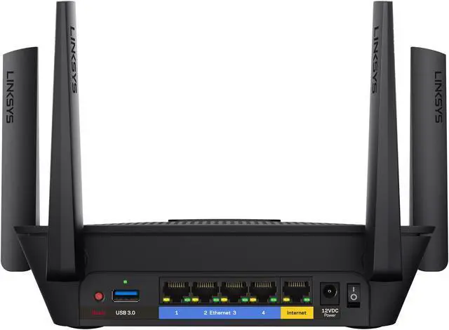 Alt view image 3 of 6 - Linksys EA8300 Max-Stream AC2200 Tri-Band MU-MIMO Wi-Fi Router