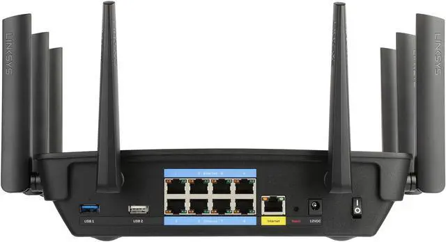 Alt view image 5 of 6 - Linksys EA9500 Max-Stream AC5400 MU-MIMO Gigabit Wi-Fi Router