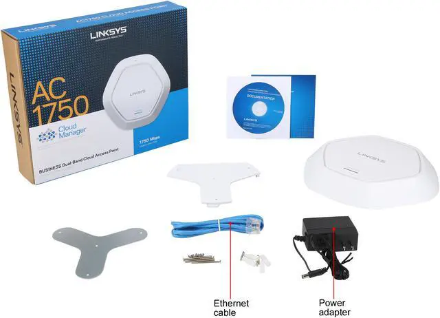 Alt view image 7 of 7 - LINKSYS LAPAC1750C Business AC1750 Dual-Band Access Point