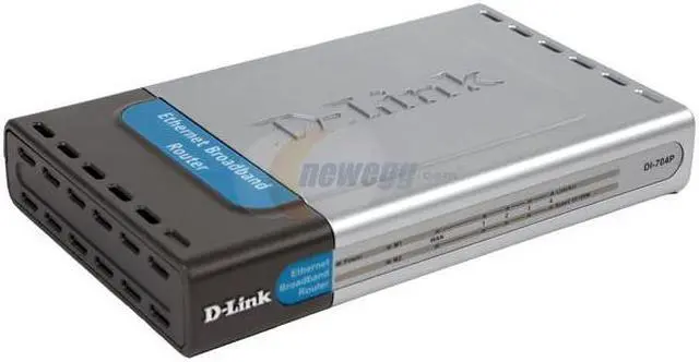 Main image of D-Link DI-704P Broadband Router Plus Print Server 1 x 10Mbps WAN Ports 4 x 10/100Mbps LAN Ports