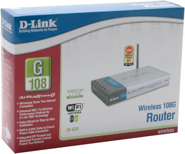 Alt view image 4 of 4 - D-Link DI-624 Wireless Router IEEE 802.3/3u, IEEE 802.11b/g