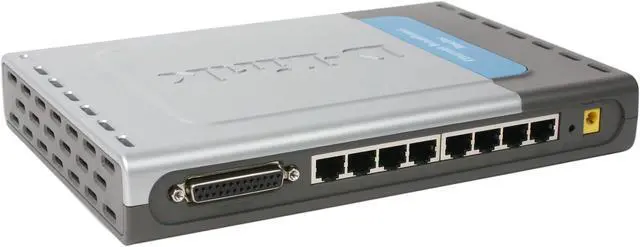 Alt view image 4 of 6 - D-Link DI-707P Broadband Router Plus Print Server 1 x 10/100Mbps WAN Ports 7 x 10/100Mbps LAN Ports