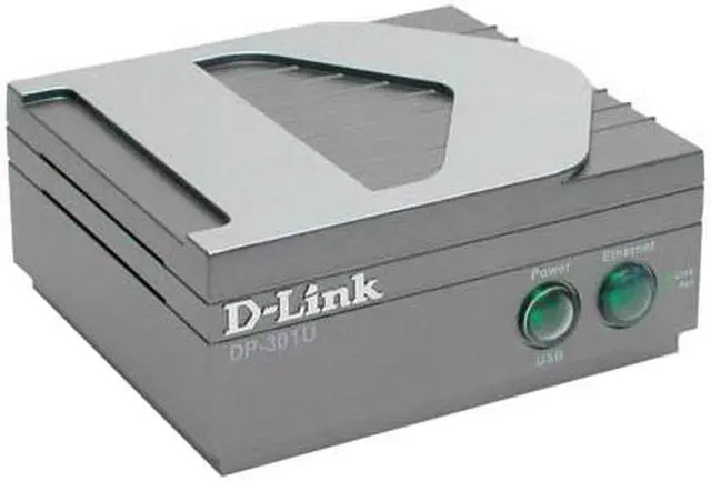Alt view image 2 of 4 - D-Link DP-301U 10/100 Ethernet USB Print Server RJ45 USB 2.0
