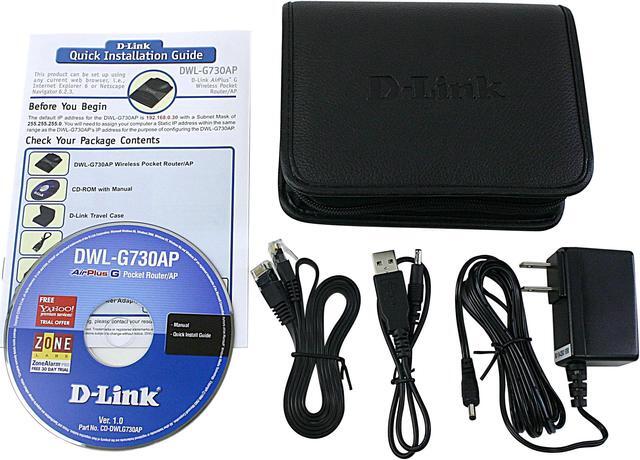 Alt view image 4 of 5 - D-Link DWL-G730AP High Speed Wireless Pocket Router/AP