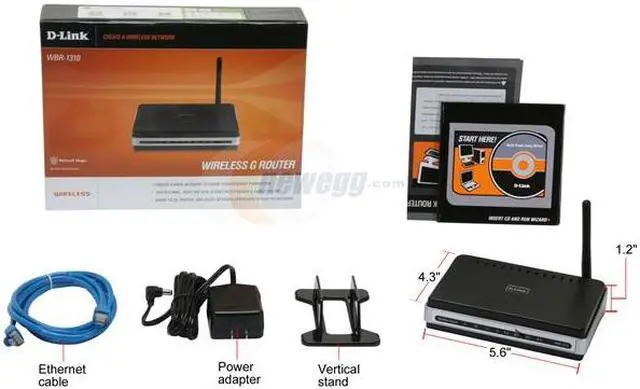 Alt view image 5 of 5 - D-Link WBR-1310 Wireless Router IEEE 802.3/3u, IEEE 802.11b/g