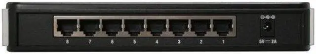 Alt view image 3 of 6 - D-Link DGS-2208 Unmanaged 8-Port Desktop Green Ethernet Switch