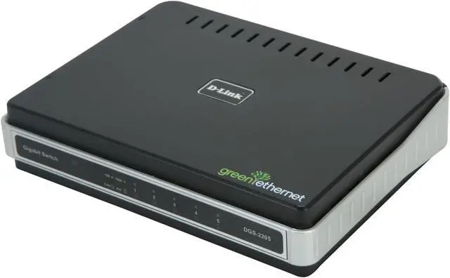 Main image of D-Link DGS-2205 Unmanaged 5-Port Green Technology Desktop Switch