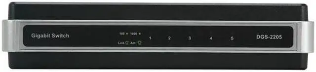 Alt view image 2 of 5 - D-Link DGS-2205 Unmanaged 5-Port Green Technology Desktop Switch