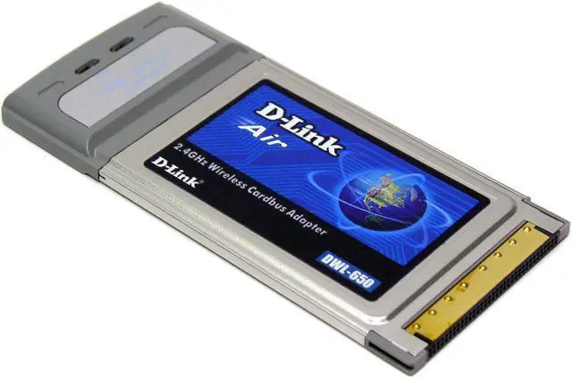 Alt view image 2 of 4 - D-Link AirPlus DWL-650 Wireless Cardbus Adapter