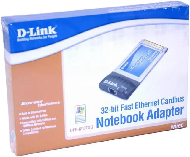 Alt view image 4 of 4 - D-Link DFE-690TXD 10/100Mbps PCMCIA Ethernet Adapter