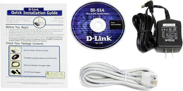 Alt view image 3 of 4 - D-Link DI-514 Wireless Router IEEE 802.3/3u, IEEE 802.11b