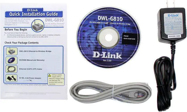 Alt view image 3 of 4 - D-Link DWL-G810 AirPlus XtremeG High-Speed 802.11g Wireless Bridge