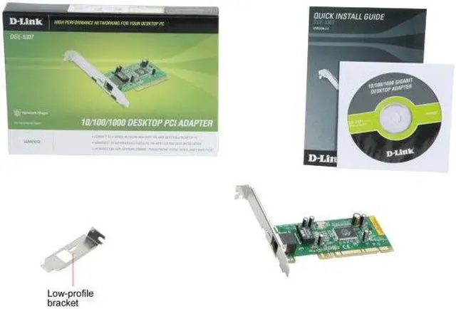 Alt view image 6 of 6 - D-Link DGE-530T Gigabit Desktop PCI Adapter