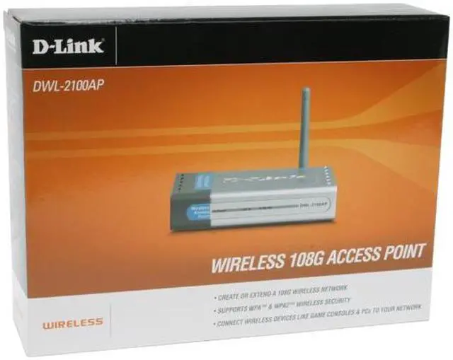 Alt view image 8 of 8 - D-Link DWL-2100AP High Speed Wireless 108Mbps Access Point