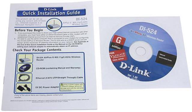 Alt view image 5 of 6 - D-Link DI-524 High Speed Wireless Router IEEE 802.3/3u, IEEE 802.11b/g