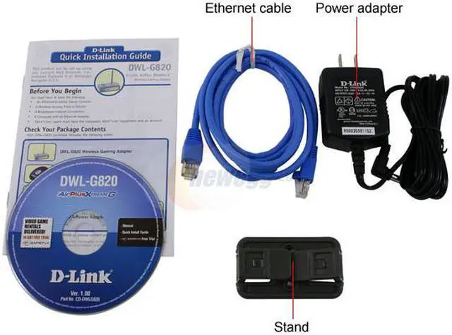 Alt view image 4 of 5 - D-Link DWL-G820 2.4GHz Wireless gaming adapter IEEE 802.11g, IEEE 802.11b, IEEE 802.3, IEEE 802.3u, IEEE 802.3x Ethernet Port Up to 108Mbps Wireless Data Rates