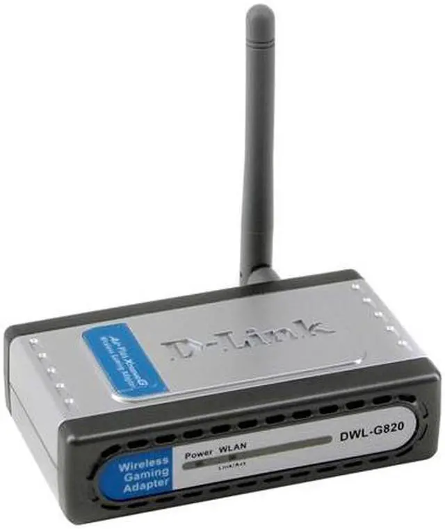 Alt view image 2 of 5 - D-Link DWL-G820 2.4GHz Wireless gaming adapter IEEE 802.11g, IEEE 802.11b, IEEE 802.3, IEEE 802.3u, IEEE 802.3x Ethernet Port Up to 108Mbps Wireless Data Rates