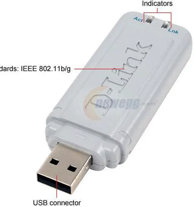 Alt view image 4 of 6 - D-Link DWL-G132 High-Speed Wireless Adapter IEEE 802.11b/g USB 2.0 Up to 108Mbps Wireless Data Rates