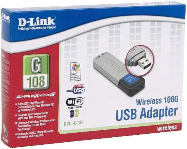 Alt view image 6 of 6 - D-Link DWL-G132 High-Speed Wireless Adapter IEEE 802.11b/g USB 2.0 Up to 108Mbps Wireless Data Rates