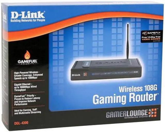 Alt view image 5 of 5 - D-Link DGL-4300 Wireless Gaming Router IEEE 802.3/3u, IEEE 802.11b/g