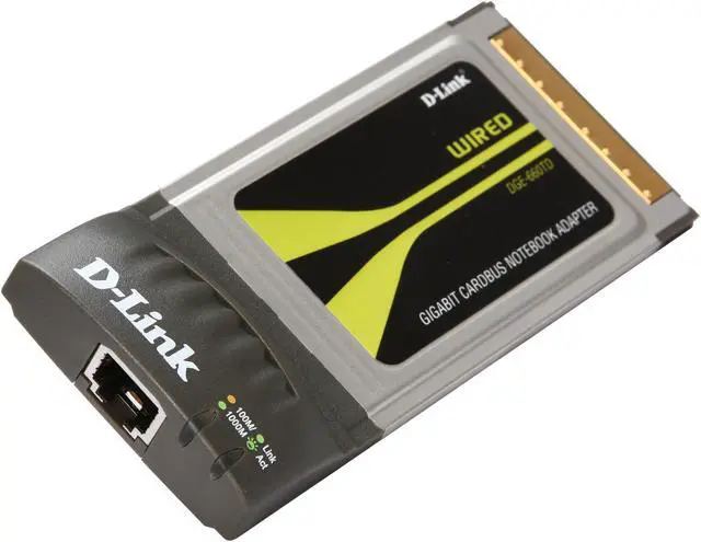 Main image of D-Link GigaExpress DGE-660TD 32-bit Gigabit Ethernet Cardbus Notebook Adapter