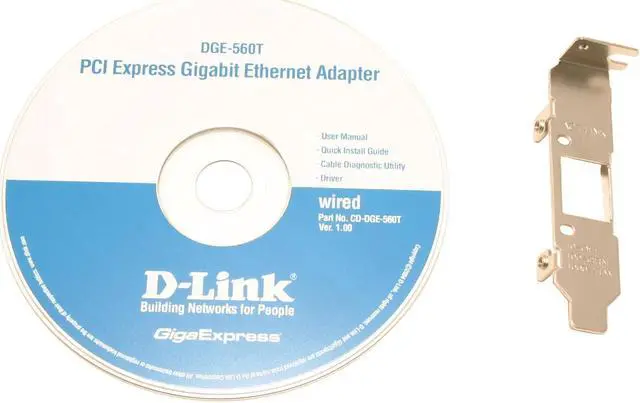 Alt view image 4 of 5 - D-Link DGE-560T Gigabit Network Adapter 10/100/1000Mbps PCI-Express 1 x RJ45