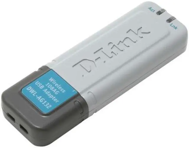 Main image of D-Link DWL-AG132 Wireless 108AG Adapter IEEE 802.11a/b/g USB 2.0 Up to 108Mbps Wireless Data Rates
