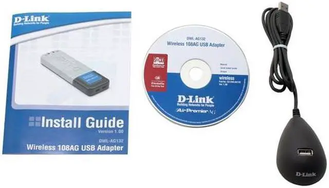 Alt view image 3 of 4 - D-Link DWL-AG132 Wireless 108AG Adapter IEEE 802.11a/b/g USB 2.0 Up to 108Mbps Wireless Data Rates