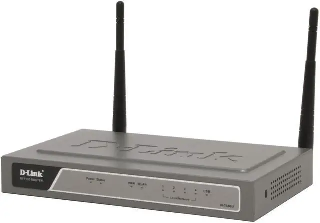 Alt view image 3 of 7 - D-Link DI-724GU Wireless 108G QoS Gigabit Office Router IEEE 802.3/3u, IEEE 802.11b/g