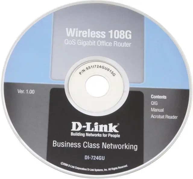 Alt view image 6 of 7 - D-Link DI-724GU Wireless 108G QoS Gigabit Office Router IEEE 802.3/3u, IEEE 802.11b/g