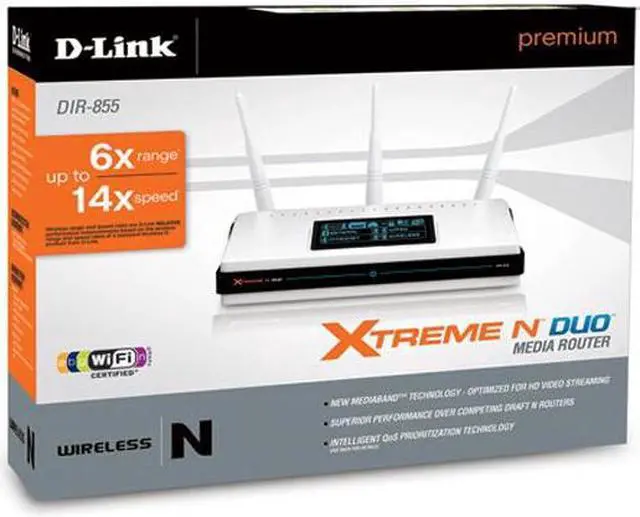 Alt view image 5 of 5 - D-Link DIR-855 Xtreme N Duo Media Router IEEE 802.3/3u, IEEE 802.11a/g, IEEE802.11n Draft 2