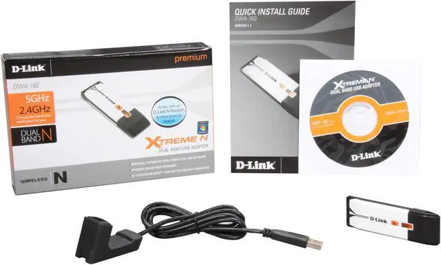 Alt view image 4 of 4 - D-Link Xtreme N Dual-Band USB Adapter (DWA-160), Wireless N600